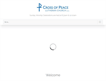 Tablet Screenshot of crossofpeace.net